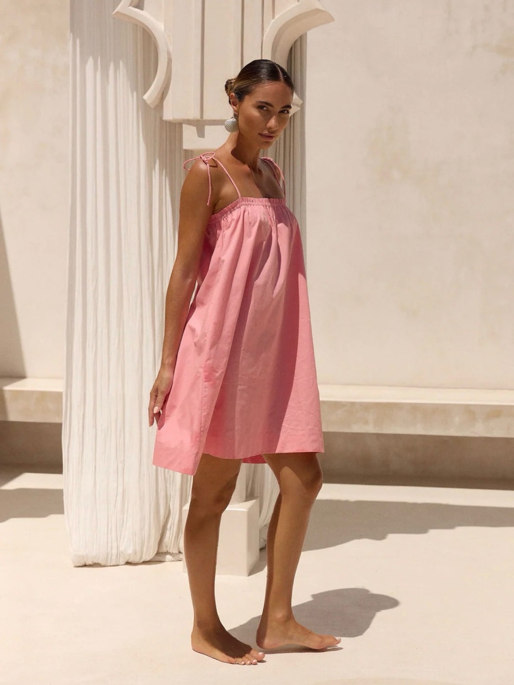 GILLIA Dress Cotton Poplin Sz S